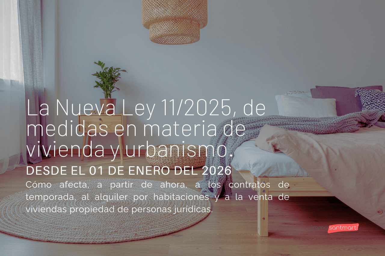 nueva normativa ley 11/2025 sobre el alquiler de temporada, de habitaciones y el derecho nuevo de tanteo y retracto